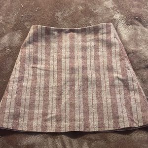 Red plaid mini skirt